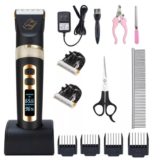 BaoRun P9 P2 Professional Pet Shaver Cats Dogs Hair Cutter Trimmer Dog Grooming Kit Rechargeable Electrical Animal Pet Clippers